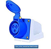 16A Industrial Wall Mount Type Socket - 3 Pin 16A Industrial Wall Mount Type Socket - 3 Pin