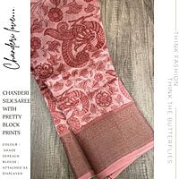PURE CHANDERI SILK SAREE KCVSCDS22142 PURE CHANDERI SILK SAREE KCVSCDS22142