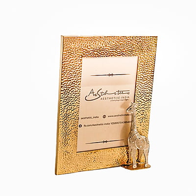 Jigsaw Giraffe Silver Photo Frame designed with Filigree Work Jigsaw Giraffe Silver Photo Frame designed with Filigree Work
