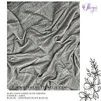PURE LINEN SAREE YBRSLIN23596 PURE LINEN SAREE YBRSLIN23596