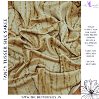 SEMI TUSSER SILK SAREE SFHSTSK23687