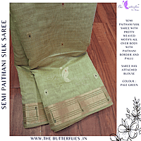 SEMI PAITHANI SILK SAREE MHTSSIL24337 SEMI PAITHANI SILK SAREE MHTSSIL24337
