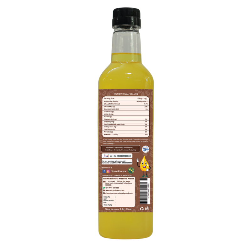 Wood-pressed Groundnut Oil