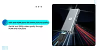 Portronics Mport 11C 11-in-1 Multiport USB Type C HUB with Type C Charging, 100MBPS Speed SD Card, VGA Port, 100W Max Output for MacBook Pro