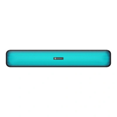 Portronics Radian 16W Bluetooth Stereo Soundbar with Multicolour LED Lights, in-Built FM Radio, Built in Mic, Aux in 3.5mm, Micro SD Slot(Black) Portronics Radian 16W Bluetooth Stereo Soundbar with Multicolour LED Lights, in-Built FM Radio, Built in Mic, Aux in 3.5mm, Micro SD Slot(Black)
