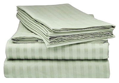 Pillow Cover Framed Glace Cotton 300 TC - Striped - Oyster