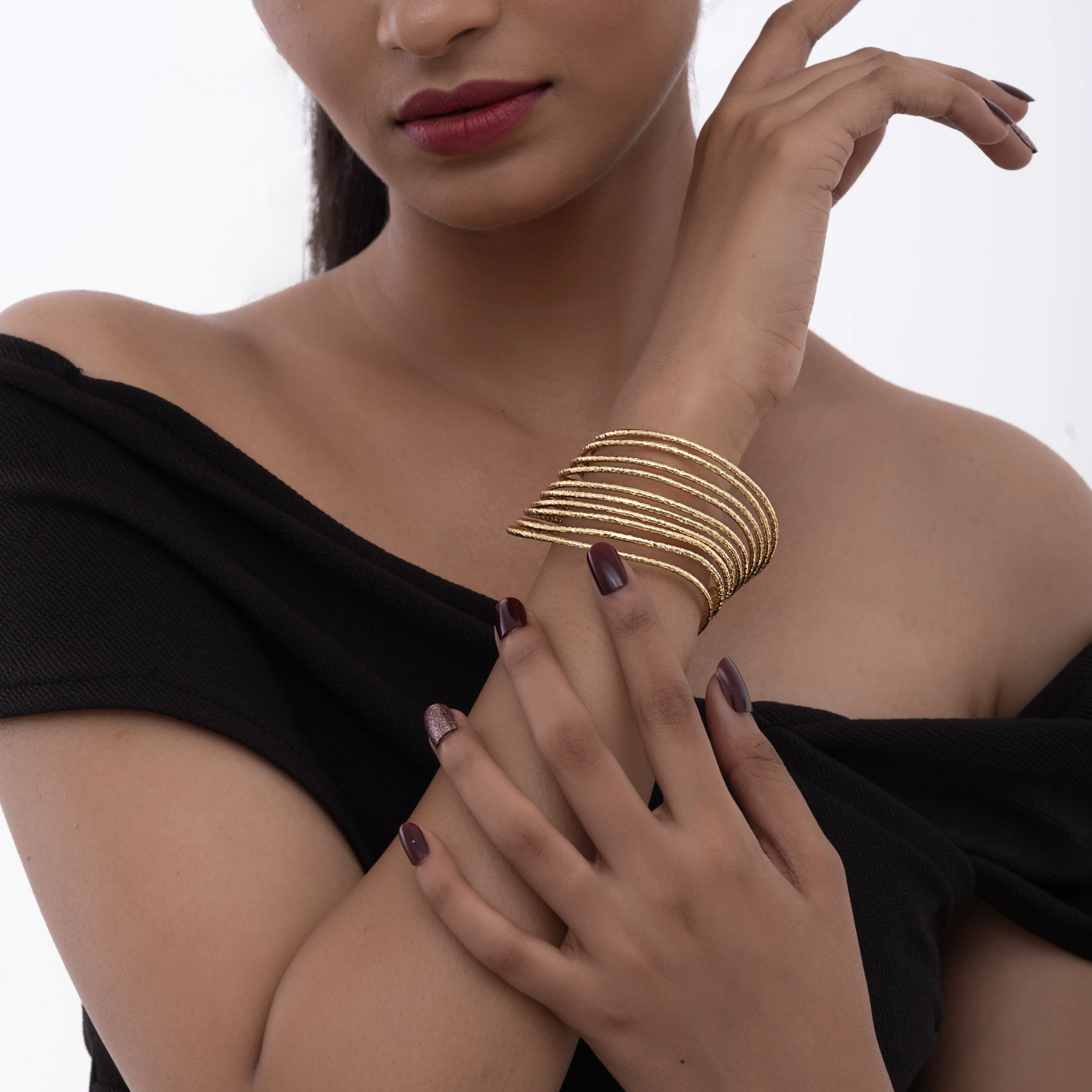 Golden Wave Cuff