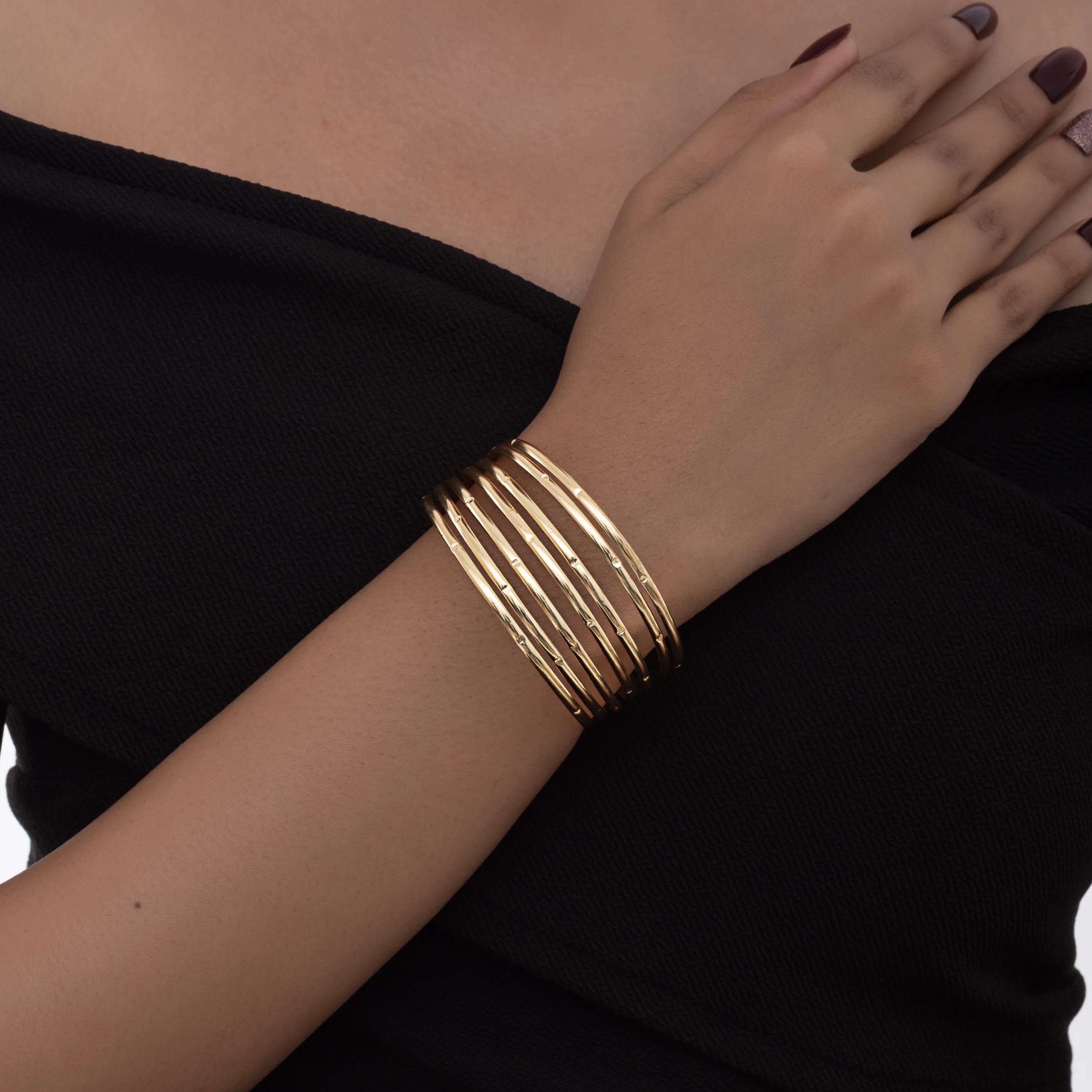 Luxe Stackable Brass Cuff