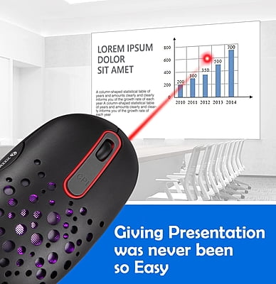 Zoook Slideshow rechargable Mouse with Laser Pointer