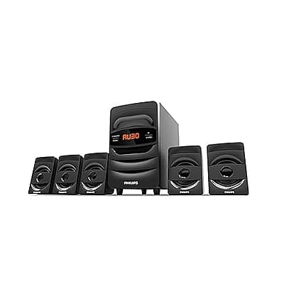 Philips Audio SPA5128B 5.1 CH 40W Bluetooth Multimedia Speakers (Black)