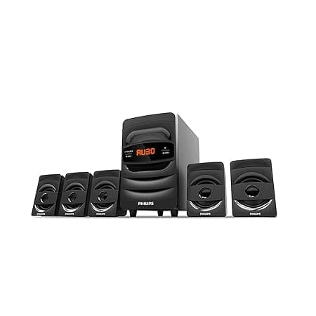 Philips Audio SPA5128B 5.1 CH 40W Bluetooth Multimedia Speakers (Black) Philips Audio SPA5128B 5.1 CH 40W Bluetooth Multimedia Speakers (Black)