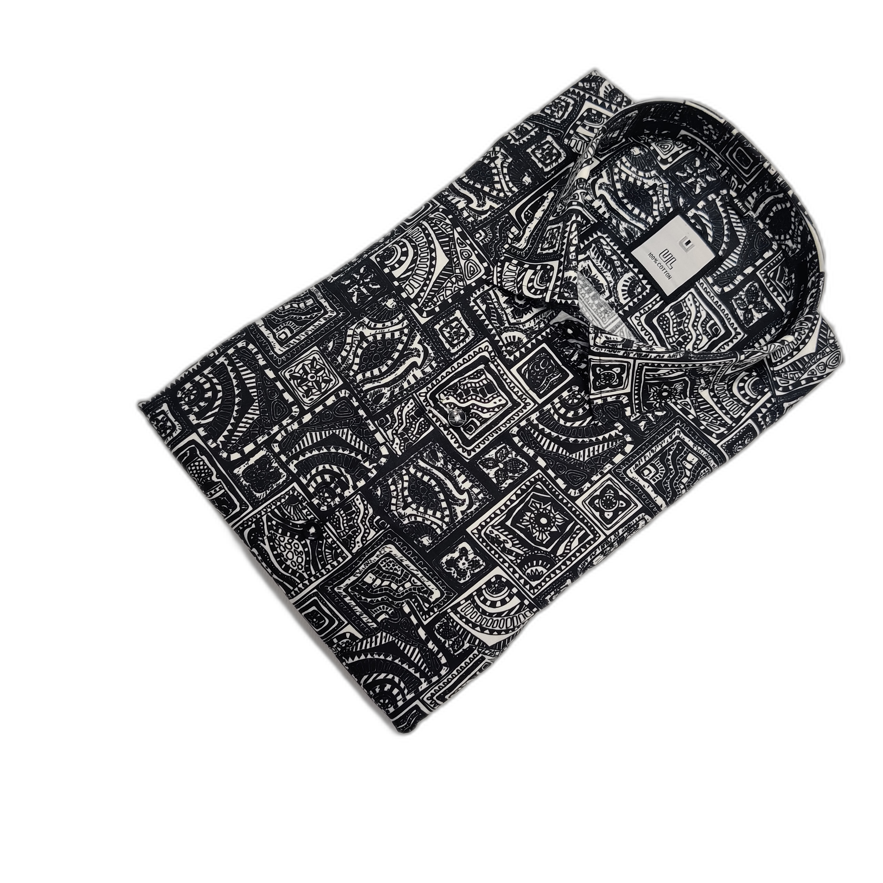BLACK PRINTED SHIRT