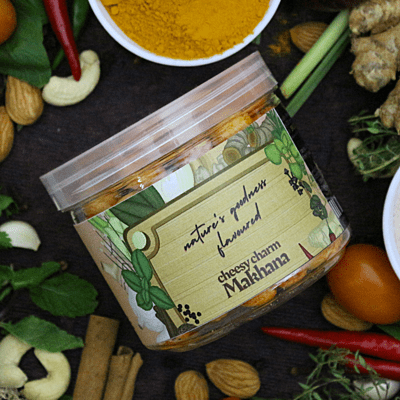 Gourmet Cheesy Charm Makhana 50 Grams Gourmet Cheesy Charm Makhana 50 Grams