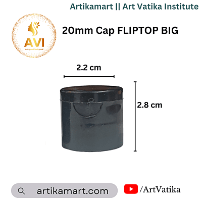 20mm Cap FLIPTOP BLACK Big Height 20mm Cap FLIPTOP BLACK Big Height