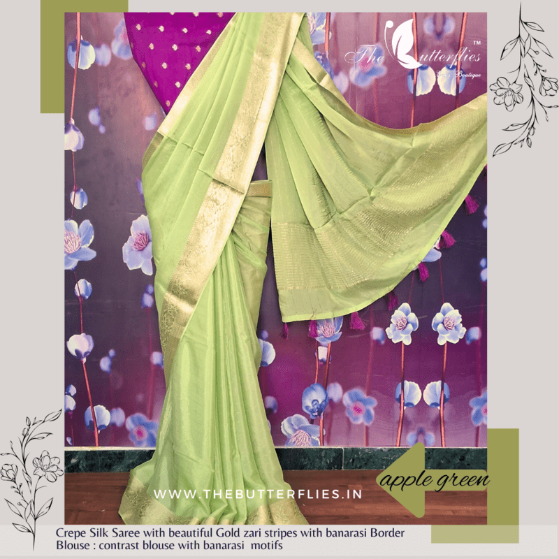 CREPE SILK SAREE PSSSCRE23106 CREPE SILK SAREE PSSSCRE23106