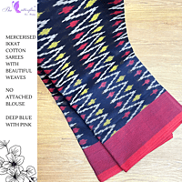 IKKAT  MERCERISED  COTTON SAREE   BGHSDIC23317