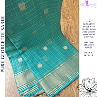 PURE GEORGETTE SAREE  VFLSGRS23927