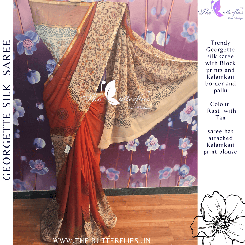 GEORGETTE SILK SAREE ORDSGRS24311 GEORGETTE SILK SAREE ORDSGRS24311