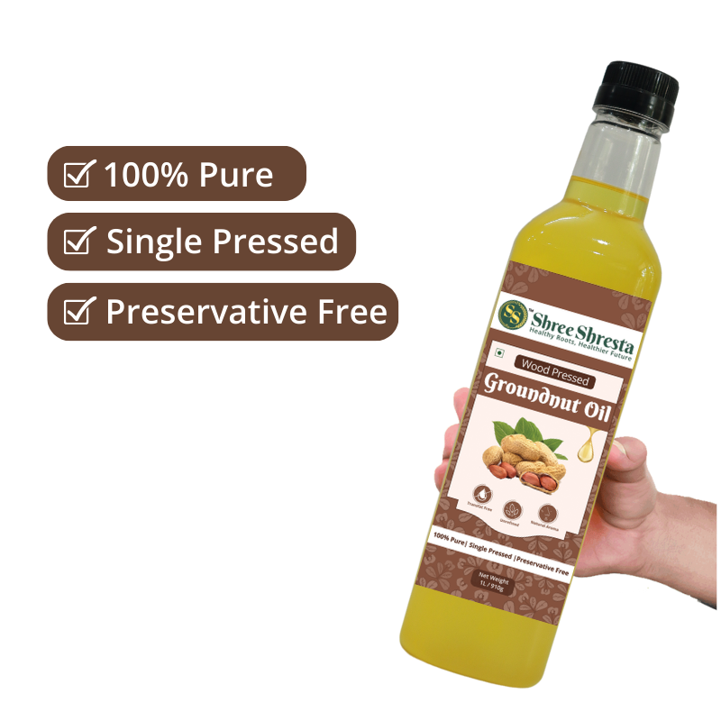 Wood-pressed Groundnut Oil
