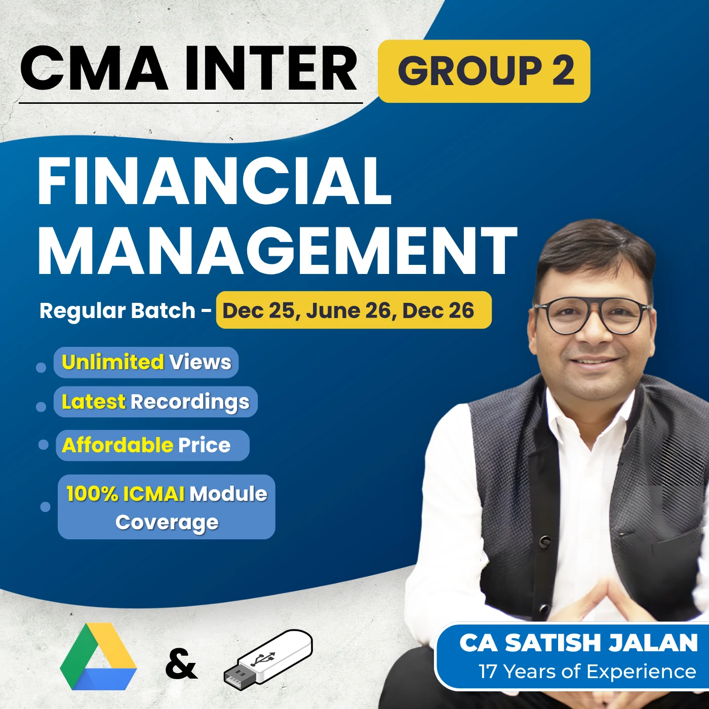 CMA Inter Financial Management (Group 2) By CA Satish Jalan CMA Inter Financial Management (Group 2) By CA Satish Jalan