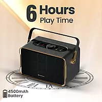 Portronics Harmony 80W Premium Portable HD Sound Speaker, Upto 6 Hours Playtime, 2.1 Channel Portronics Harmony 80W Premium Portable HD Sound Speaker, Upto 6 Hours Playtime, 2.1 Channel