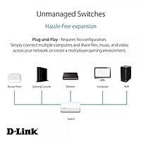 D-Link 5-Port 10/100 MBPS Desktop Switch D-Link 5-Port 10/100 MBPS Desktop Switch