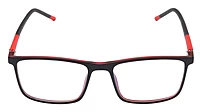 Unisex Rectangular Spectacle Frame. Red &Black Color Frame. Size-MEDIUM.