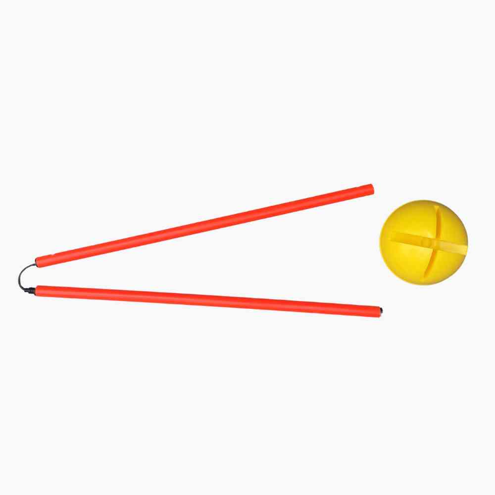 Foldable Slalom/Agility Poles for Turf (With Base) (Set of 6)