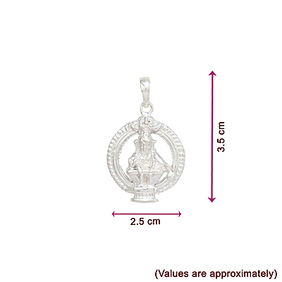 Silver Ayyappa locket for Men - 925 Sterling Locket Silver Ayyappa locket for Men - 925 Sterling Locket