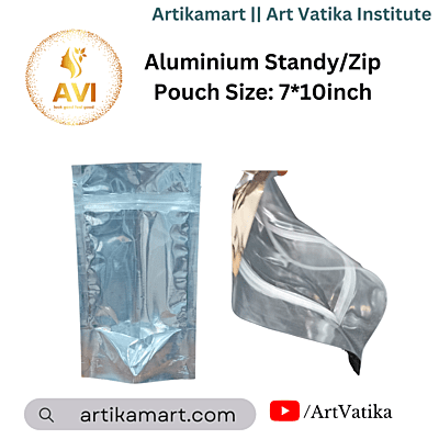 Aluminium Standy/Zip Pouch Size: 7*10inch Aluminium Standy/Zip Pouch Size: 7*10inch