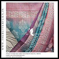 TISSUE TUSSER SILK SAREE SFHSTES23680 TISSUE TUSSER SILK SAREE SFHSTES23680