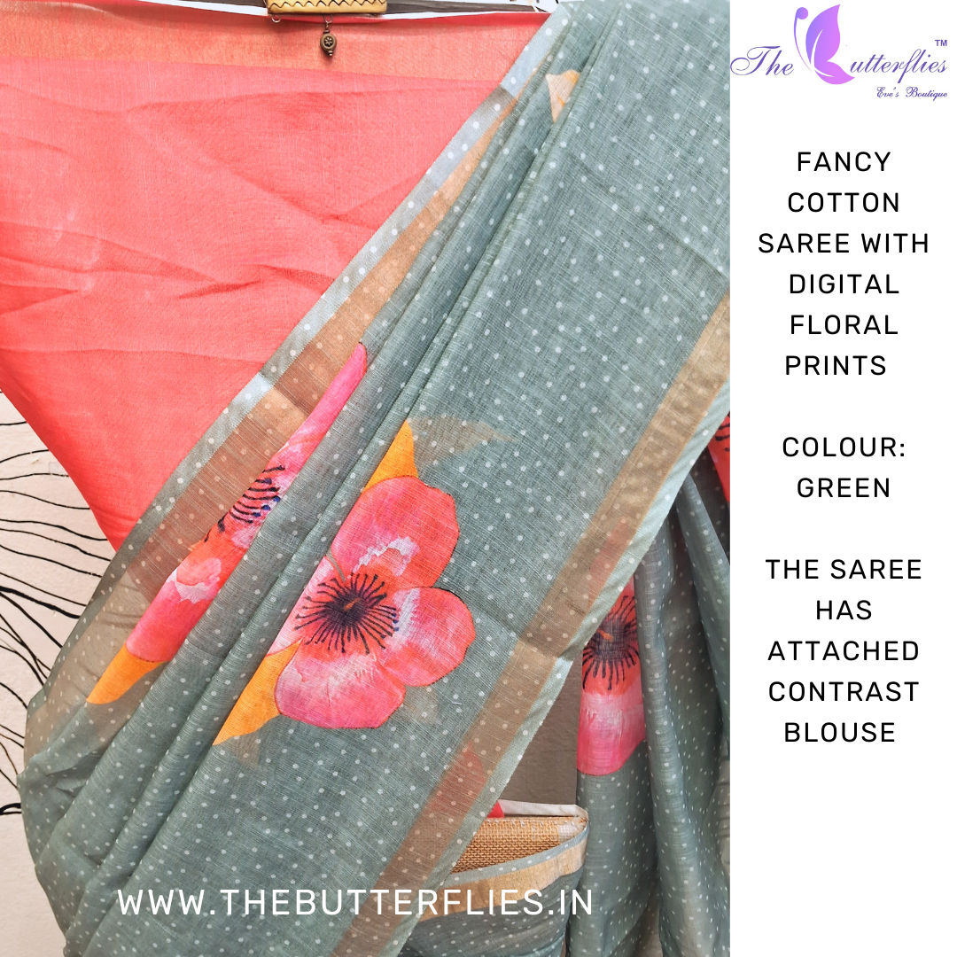 FANCY COTTON SAREE DCMSFSC24000 FANCY COTTON SAREE DCMSFSC24000
