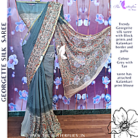 GEORGETTE SILK SAREE ORDSGRS24322
