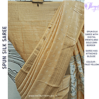 BEAUTIFUL SPUN SILK SAREE KCVSCRE23559