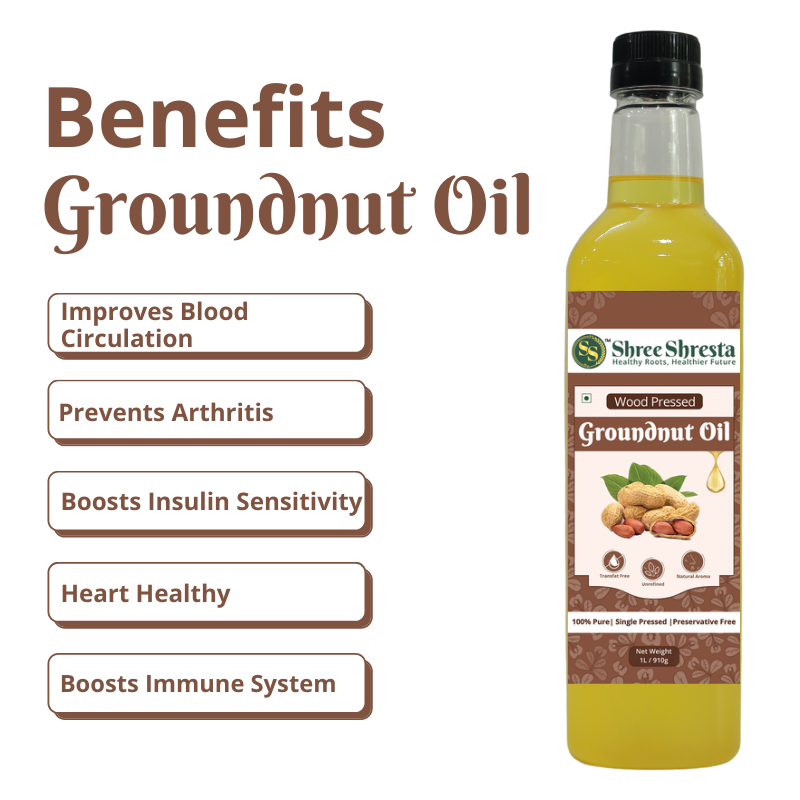 Wood-pressed Groundnut Oil