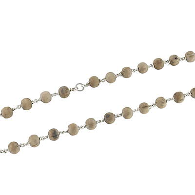 925 Silver Tied Thulasi Malai 8mm,108 Beads, 60 Inchs 925 Silver Tied Thulasi Malai 8mm,108 Beads, 60 Inchs