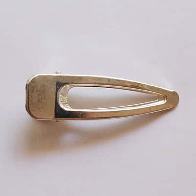 Hair Alligator Blank Clip Modal One Silver