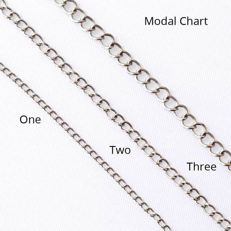 Chain Modal Three Chrome Silver