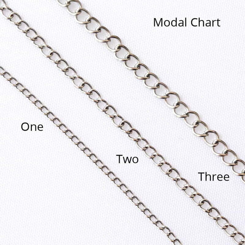 Chain Modal Two Chrome Silver