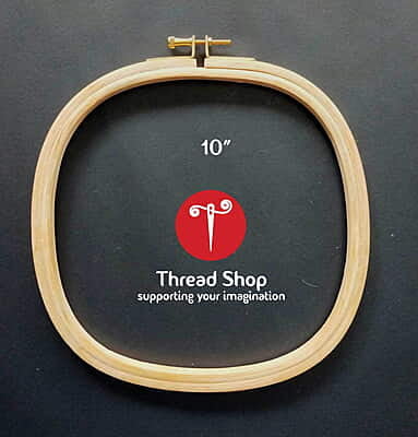 Square Brass Screw Wooden  Hoop