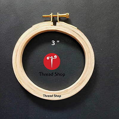 Circle Brass Screw Wooden Hoop