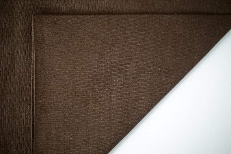 Casement Embroidery Fabric Coffee Brown