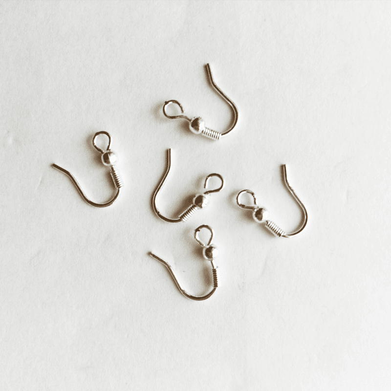 Earring Hook 1 cm-Silver-Silver Earring Hook 1 cm-Silver-Silver