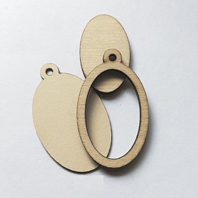 Mini Hoop Ellipse Veneer Cream