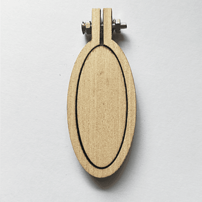 Mini Hoop vertical Oval  Veneer Big