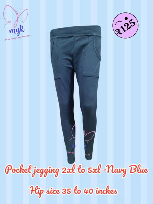 Plus Size Pocket Jegging Navy Blue