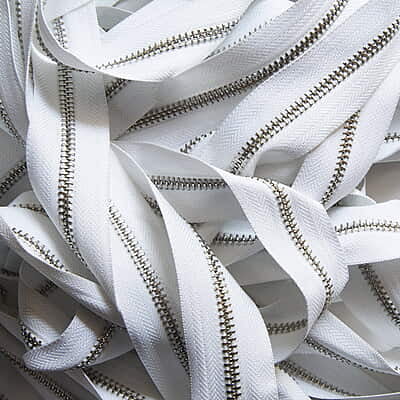Bag Zip With Silver Teeth