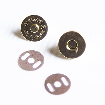 Bag Magnetic Button With Pin Gold-Small