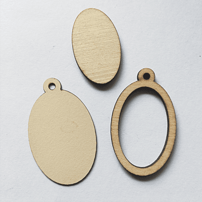 Mini Hoop Ellipse Veneer Cream
