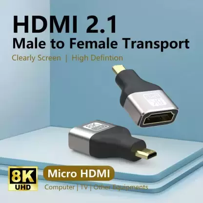 Micro Hdmi (Type D) To Hdmi (Type A) Adapter Straight Connector Micro Hdmi (Type D) To Hdmi (Type A) Adapter Straight Connector